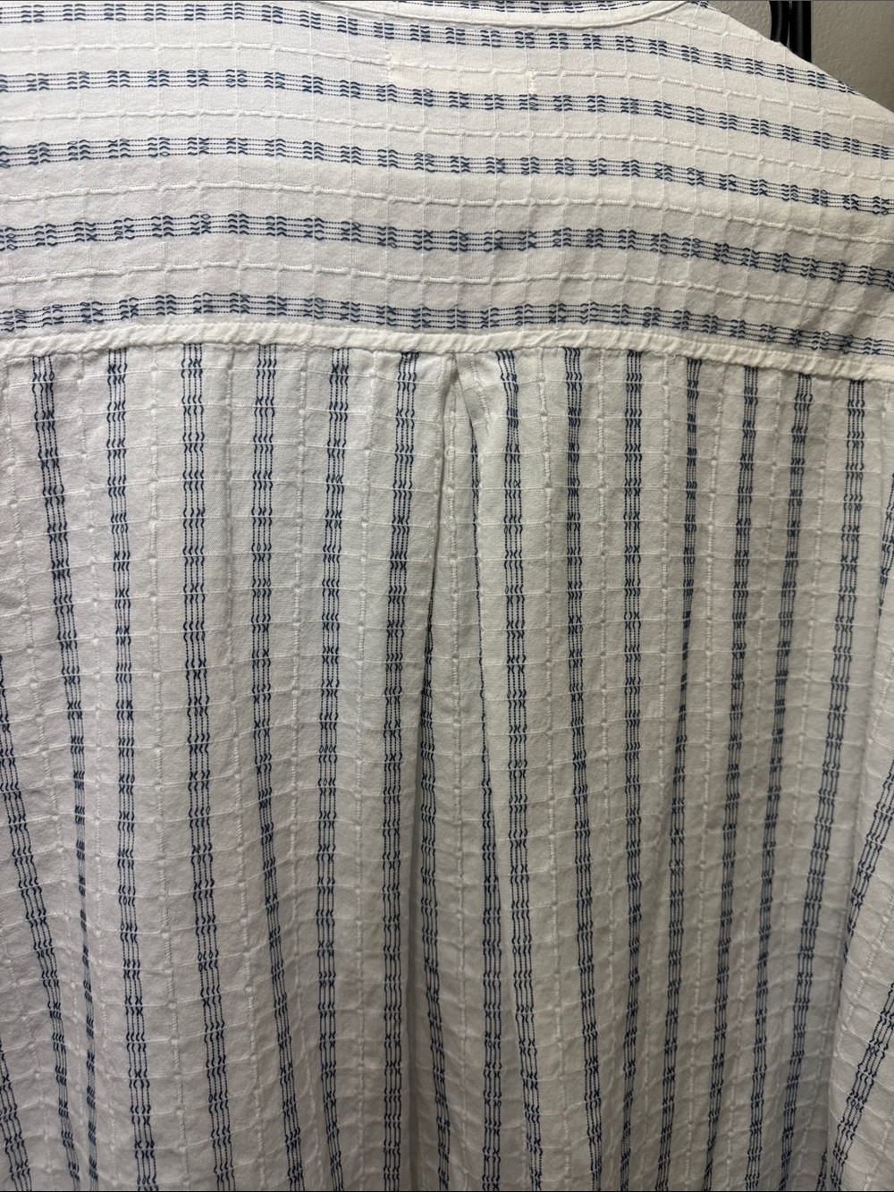 Lou & Grey White Shirt with Blue Vertical Stripes - Picture 10 of 11